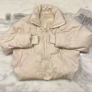 Beautiful cream puffer coat size 10 but fits like size 6
